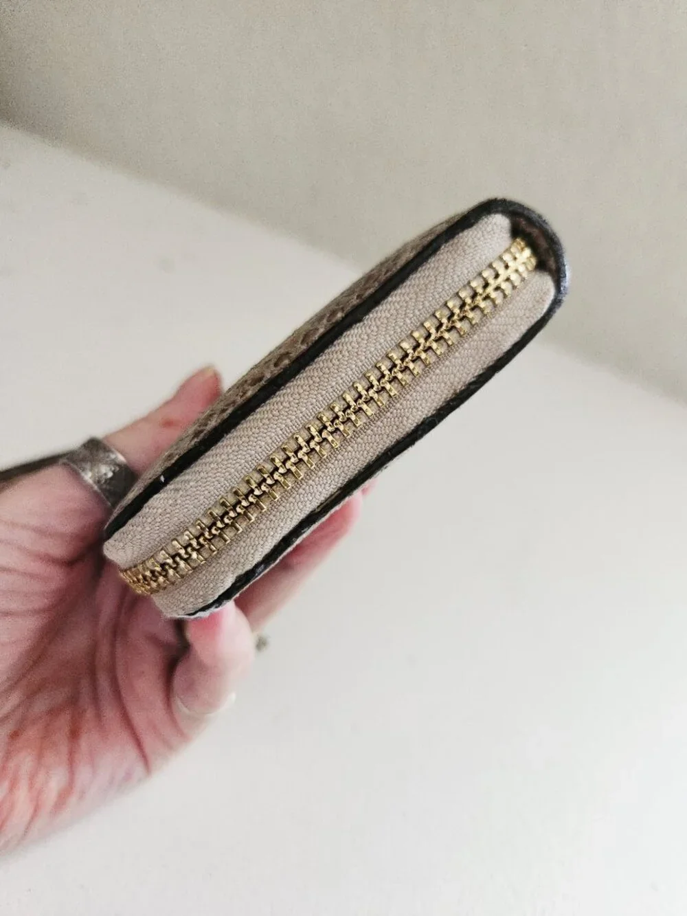 Euc Michael Kors Snakeskin Zipper Wallet